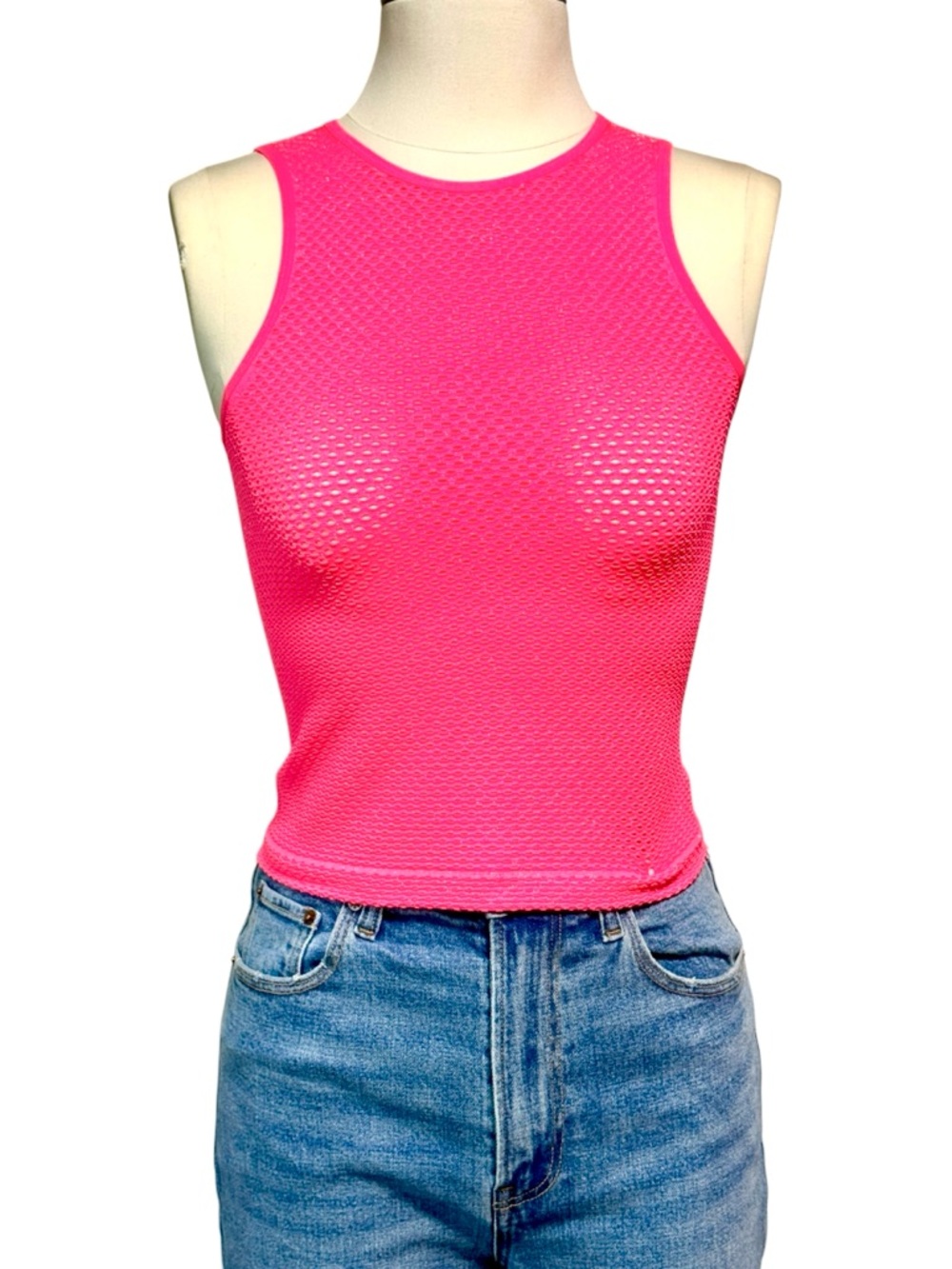 Anthropologie LyreBird Open Stitch Shimmer  Sleeveless Tank Top Size S / M - Picture 14 of 14